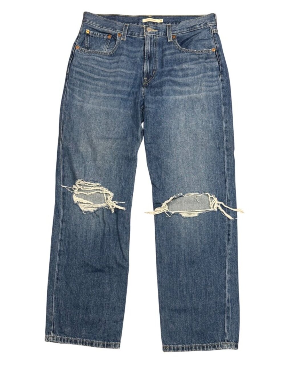 Levis Low Pro Jeans Womens Mid Rise Straight Leg 90s Relaxed 100% Cotton